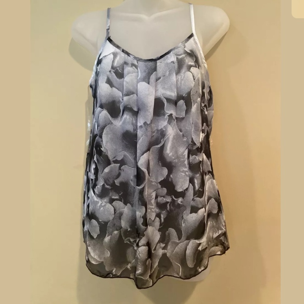 Floral Pattern M Charlotte Russe sheer Tank top